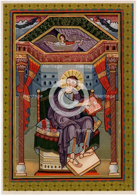 St Matthew, c800 AD. Artist: Unknown