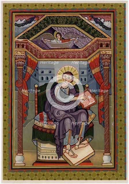 St Matthew, c800 AD. Artist: Unknown