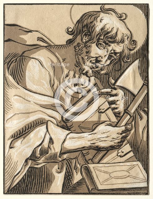 St. Matthias, 1623-30. Creator: Ludolph Büsinck (German, 1590-1669).
