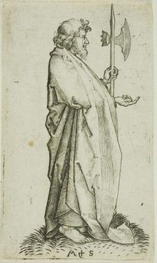 St. Matthias, from Apostles, n.d. Creator: Martin Schongauer