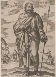 St. Matthias, from Christ, Mary, and the Apostles ca. 1590-ca. 1610. Creator: Antonio Tempesta
