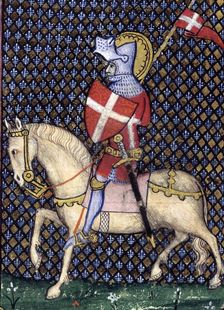 St Maurice as a knight, late 14th century. Creator: Unknown