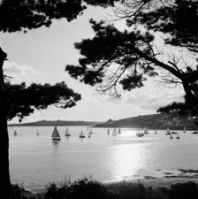 St Mawes Harbour, Cornwall, c1950-c1965. Creator: John Gay