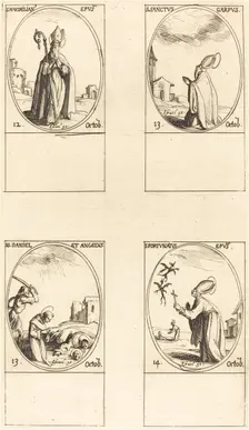 St. Maximilian; St. Carpus; St. Daniel and Angelus; St. Fortunatus. Creator: Jacques Callot