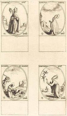 St. Maximilian; St. Carpus; St. Daniel and Angelus; St. Fortunatus. Creator: Jacques Callot