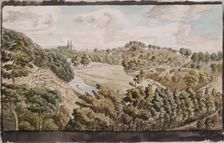 St Machar's Cathedral from the West, 1827-1829. Creator: Alexander Seton