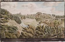 St Machar's Cathedral from the West, 1827-1829. Creator: Alexander Seton