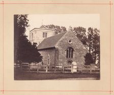 St Margaret's Church, Chipstead, Surrey: photograph of the exterior from the west, 1880. Creator: G. May