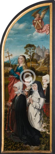 St Margaret with Donors, c1500-c1504. Creator: Master of Frankfurt.