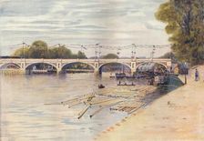 St. Margaret's Lock, Opening Ceremony 1893, (1914). Artist: James S Ogilvy