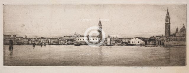 St. Mark's Basin, Venice, 1910. Creator: Mortimer Menpes (British, 1860-1938).