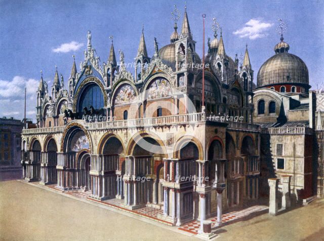 St Mark's Basilica, Venice, Italy, 1926. Artist: Unknown