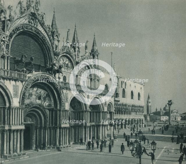 St Mark's Basilica, Venice, Italy, 1927. Artist: Eugen Poppel.
