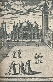 St. Mark's in the XVIth Century (1925). Creator: Joris Hoefnagel