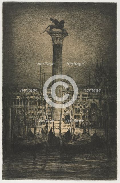 St. Mark's Piazza, 1910. Creator: Mortimer Menpes (British, 1860-1938).