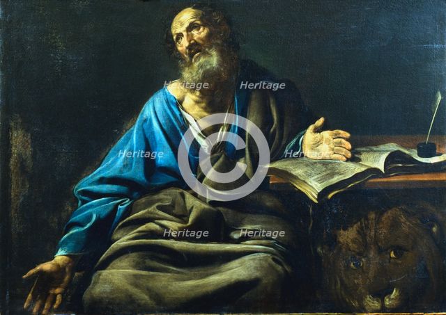 'St Mark the Evangelist', c1611-1632. Artist: Valentin de Boulogne