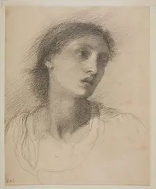 St Mark the Evangelist - Head Study of Maria Zambaco, 1869-71. Creator: Sir Edward Coley Burne-Jones