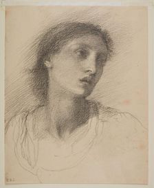 St Mark the Evangelist - Head Study of Maria Zambaco, 1869-71. Creator: Sir Edward Coley Burne-Jones