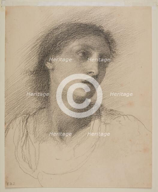 St Mark the Evangelist - Head Study of Maria Zambaco, 1869-71. Creator: Sir Edward Coley Burne-Jones.