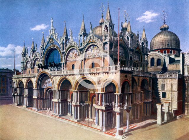 St Mark's Basilica, Venice, Italy, 1926. Artist: Unknown