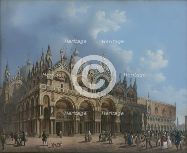 St. Mark's Church in Venice, 1800-1830. Creator: Unknown.