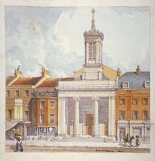 St Mark's Church, North Audley Street, London, 1827. Artist: Robert Blemmell Schnebbelie
