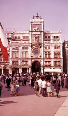 St Mark's Clocktower, Venice, Italy, c1955. Creator: Arthur Charles Kirby Ware