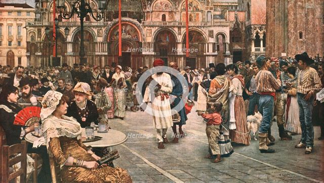 'St Mark's Square, Venice', 1883, (c1902).  Creator: Unknown.