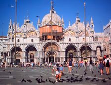 St Mark's Square and Basilica, Venice, Italy. Creator: Peter Thompson