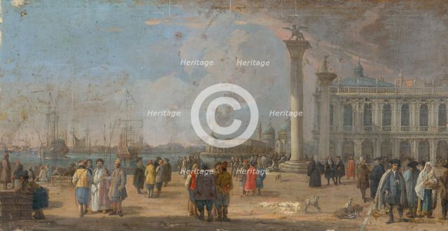 St Mark's Square in Venice, 1780-1800. Creator: Francesco Fidanza.