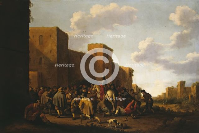 St Martin at the Gates of Amiens (The Merciful Knight), 1641. Creator: Joost Cornelisz Droochsloot.