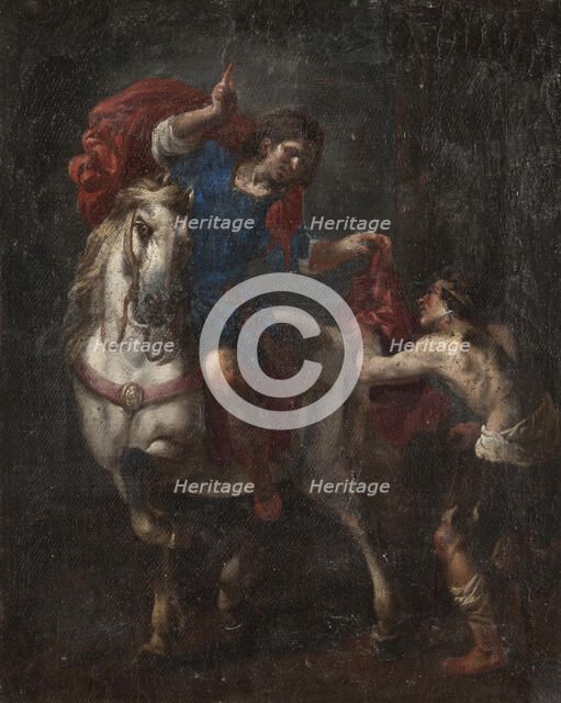 St Martin and the Beggar, 17th century. Creator: Michelangelo Cerquozzi.