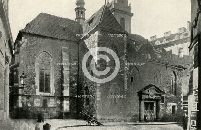 'St Martin in the Wall...where the communion sub utraque was served for the first time...', (1947).  Creator: Unknown.