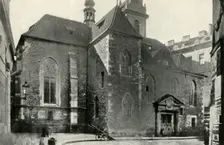 St Martin in the Wall...where the communion sub utraque was served for the first time... (1947). Creator: Unknown