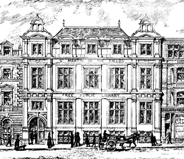 St. Martin-In-The-Fields Free Library, 1890. Creator: Unknown.