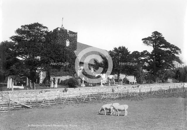 St Martin's Church, Canterbury, Kent, 1890-1910. Artist: Unknown