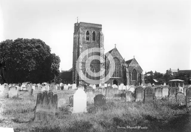 St Martin's Church, Herne, Kent, 1890-1910. Artist: Unknown