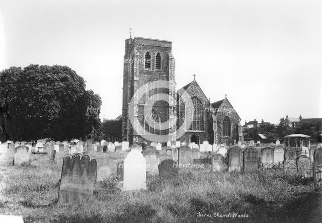 St Martin's Church, Herne, Kent, 1890-1910. Artist: Unknown