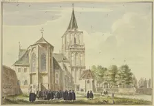 St. Martin's Church in Emmerich from the east, 18th century. Creator: Jan de Beyer