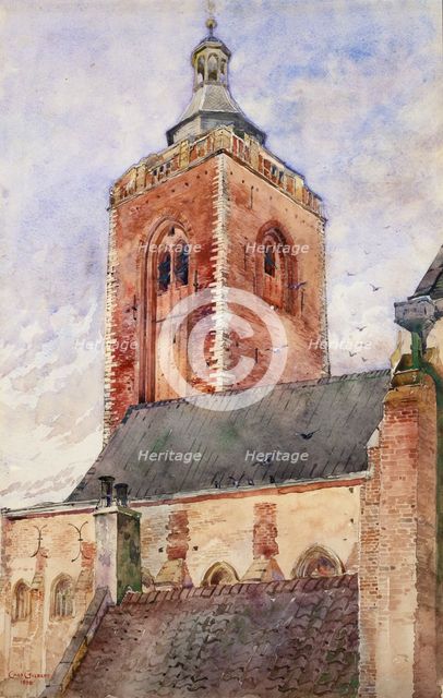 St. Martin's Church, Utrecht, Holland, 1898. Creator: Cass Gilbert.