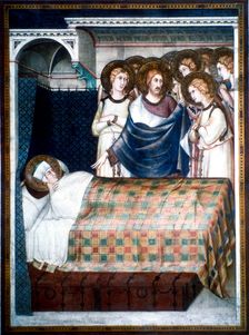 St Martin's Dream 14th century. Artist: Simone Martini