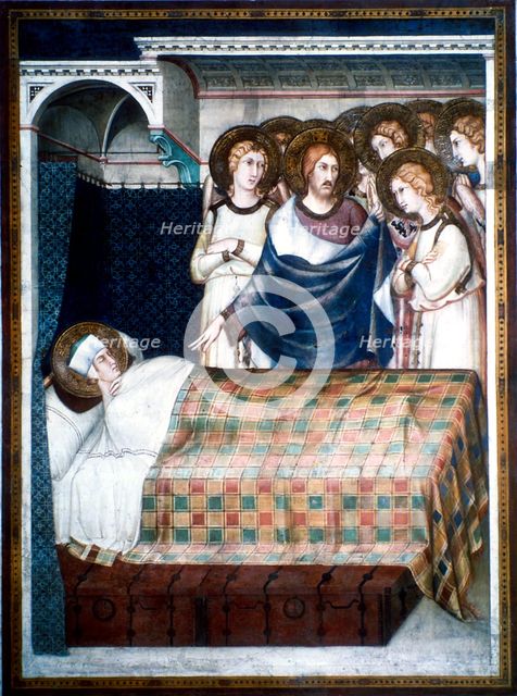 'St Martin's Dream', 14th century.  Artist: Simone Martini