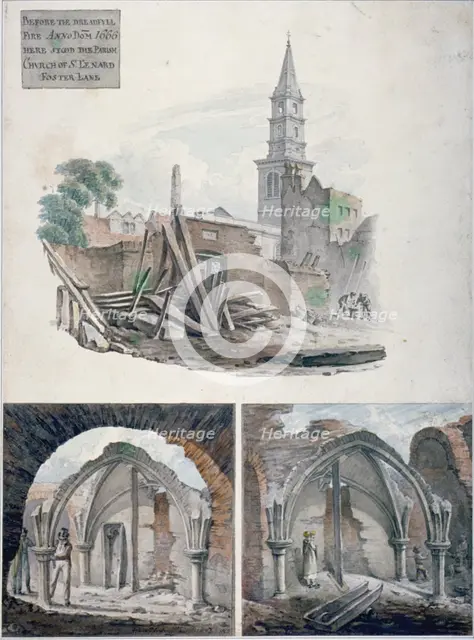 St Martin's le Grand, City of London, 1817.                              Artist: Robert Blemmell Schnebbelie