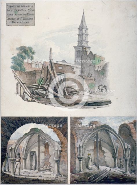 St Martin's le Grand, City of London, 1817.                              Artist: Robert Blemmell Schnebbelie