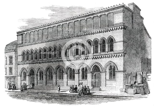 St. Martin's Northern Schools, Castle-Street, Long-Acre, opened on Thursday last, 1850. Creator: Unknown.