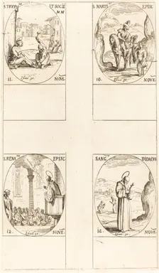 St. Martin; St. Tryphon and Companions; St. Renatus; St. Didacus. Creator: Jacques Callot