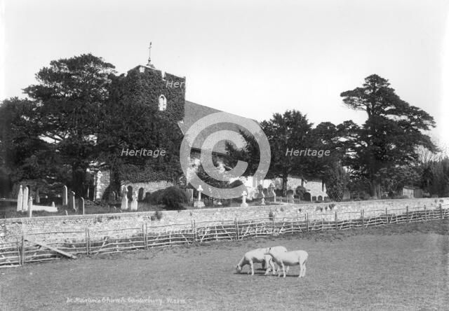 St Martin's Church, Canterbury, Kent, 1890-1910. Artist: Unknown
