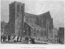 St. Martin's Church, Liege 1850. Artist: R Brice