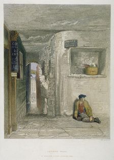 St Martin's Court, Ludgate Hill, City of London, 1851. Artist: John Wykeham Archer