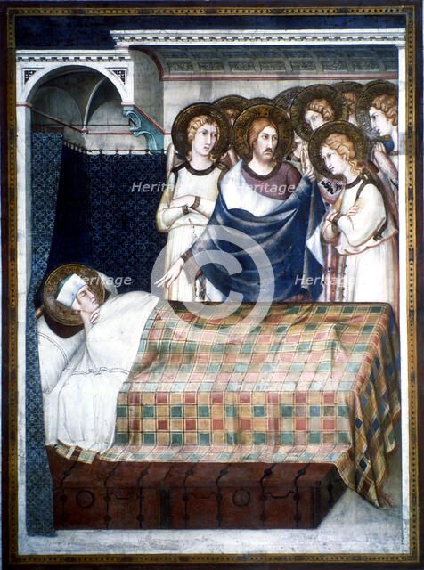 'St Martin's Dream', 14th century.  Artist: Simone Martini